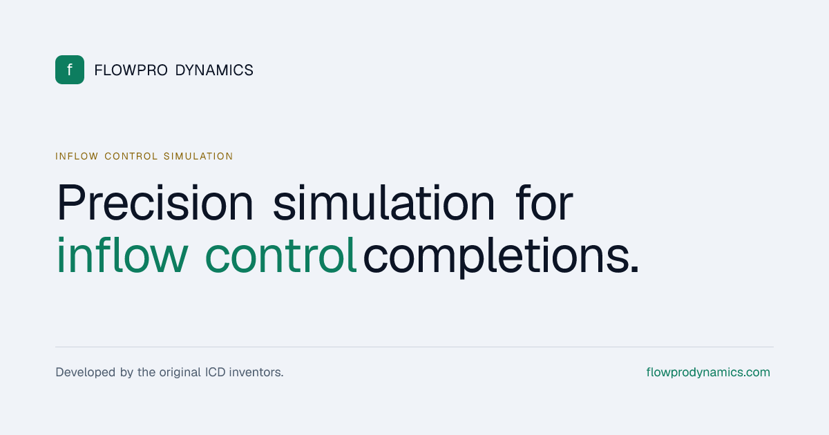 Programvare for simulering av strømningskontrollventiler | Flowpro Dynamics